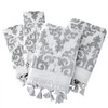 SKL Home Mirage Fringe 2 Bath, 2 Hand Towel Set,