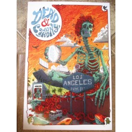 Dead & Company Grateful CONCERT 2022 SUMMER REPLICA TOUR POSTER Los Angeles