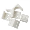 JJHXSM 16pcs L Shape Plastic Corner Bracket 28x28mm White Nylon