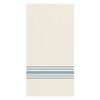 Hoffmaster FP1111 FashnPoint Blue and White Dishtowel Printed Dinner Napkin,