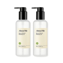 About Me Mildly Acidic Cleansing Oil Sprout Moisturizing Cleansing Oil 195ml 2pcs / 어바웃미 약산성 클렌징오일 새싹 보습 클렌징오일 195ml 2개