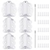 Zonon 6 Pack White Self Closing Screen Door Hinge 2