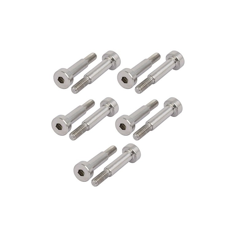 sourcing-Map Shoulder Bolt 5mm Diameter 16mm Length Shoulder Thread M4