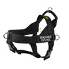 DT Universal No Pull Dog Harness, Clear Patches, Black, Medium, Fits Girth Size: 26-Inch to 32-Inch