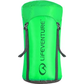 Lifeventure Ultralight Compression Stuff Sack 15 Litre Ideal Sleeping Bag Storage, Stuff Sack Organiser, Water Resistant For Camping Hiking Backpacking,Orange