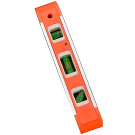 Edward Tools Magnetic Torpedo Level 9” - Strong Magnet level for quick attach - Accurate easy to read Vials - 45°/90°/180° - Aluminum Shock Resistant Frame - For Hanging Pictures, RV, Camper (1)