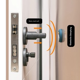 6 Stück Türstopper Wänd Selbstklebend, Gummipuffer, Elastischer Silikonpuffer, Türpuffer, Süße Tiere Dämpfung Türschutz Gummi-Türklinken-Wandtürstopper für Wände, Schutz vor Türgriffen, Möbelpuffer