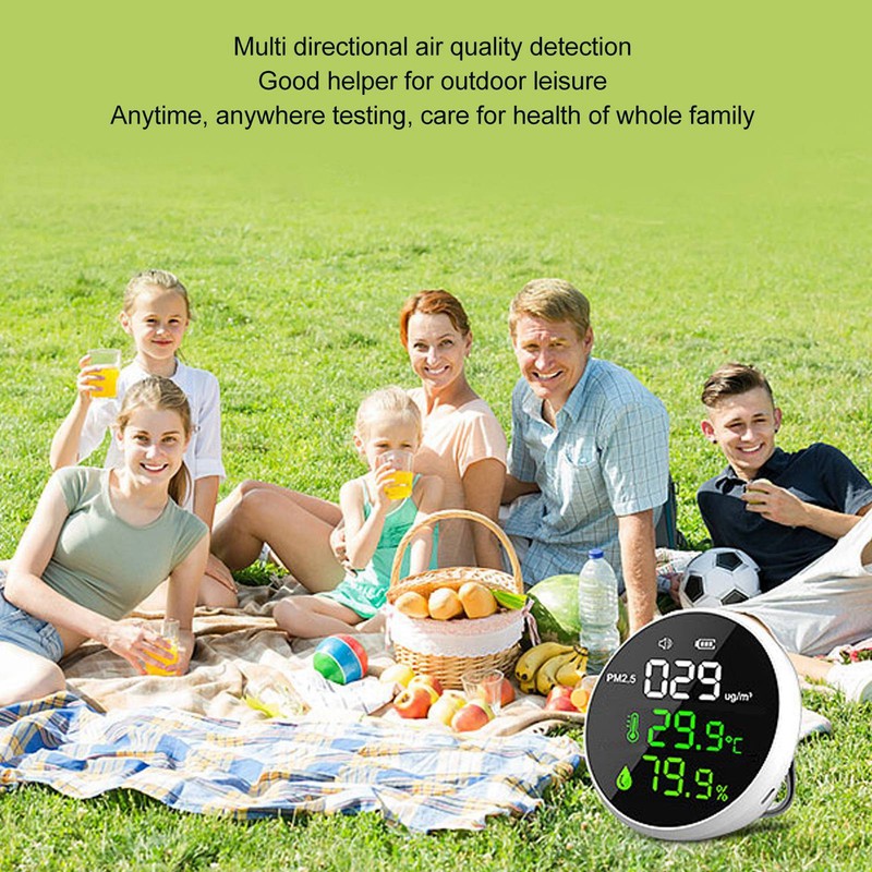 Air Quality Monitor Indoor PM2.5 Meter Mini Portable Smart Sensor