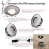 4XSweier LED Recessed IP65 Waterproof Downlight with LED GU10 Cool