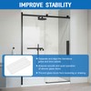 M6089 Shower Door Bottom Guide, Plastic Glass Shower Door Track