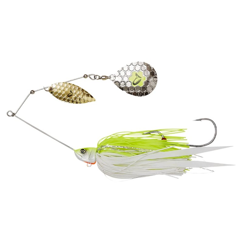 Savage Gear Da'Bush Spinnerbait (White/Silver, 16 cm, 32 g Sinking)