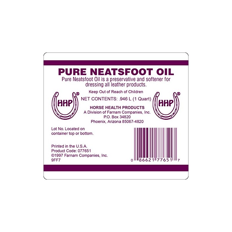 Farnham Horse Health Pure Neatsfoot Oil, 32 fl oz