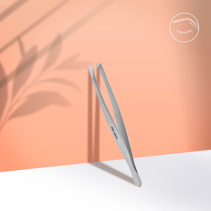 STALEKS PRO Precision Eyebrow Tweezers with Wide Beveled Edges Medical