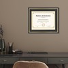 FramePro 11x14 Diploma Frame with Black over Gold Mat, 14x17