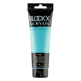 Blockx 60676BXC Fine Opaque Satin Acrylic Turquoise PW 6/PG 7/PB 15:3 - 120ml