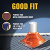 VIVIDA #7 Silicone Metal Roof Pipe Boot, High Temp Flexible
