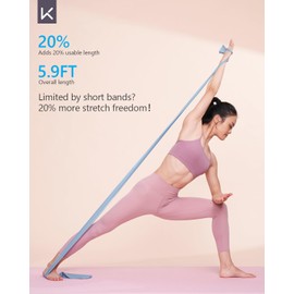 KEEP Resistance Bands for Working Out, Exercise Bands for Legs and Booty, Natural Latex Workout Bands for Women and Men, Stretch Bands for Exercise, Physical Therapy, Fitness, Pilates, 10LB, Pink