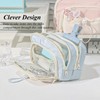 FINPAC Pencil Case, 5-Layer Large Capacity Pen Case with Drawstring,