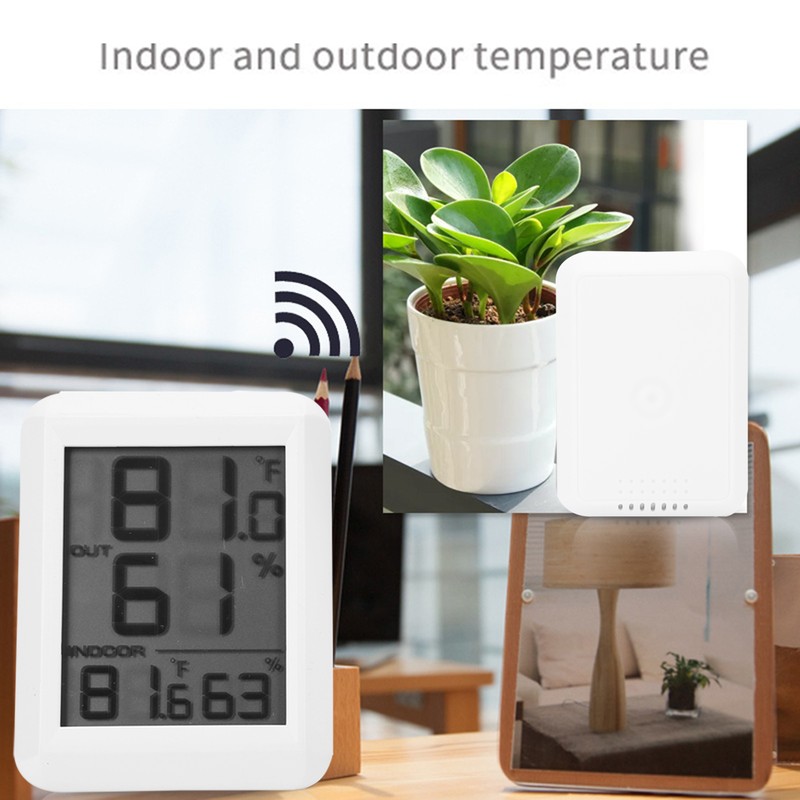 Wireless Digital Hygrometer Thermometer Indoor Outdoor Portable Electronic Temperature Humidity