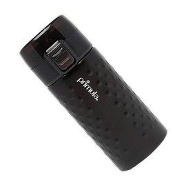 Epoca Primula Hamilton Stainless Steel, Single-Serve Tumbler with Double Wall Vacuum-Sealed Insulated Design, Leak-Proof Locking Lid, and Carry Loop (12 Ounce, Black)