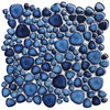 Elephantile Cobalt Blue Pebble Tiles for Shower Floor Bathroom Floor