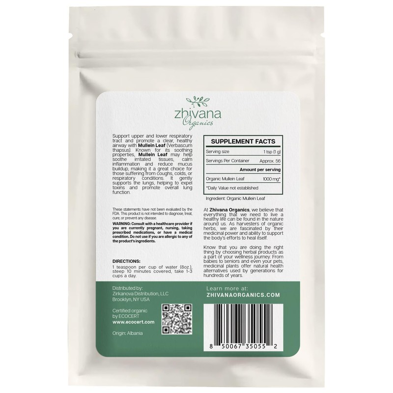 Super Value Pack 5 LB - Organic Mullein Leaf Tea