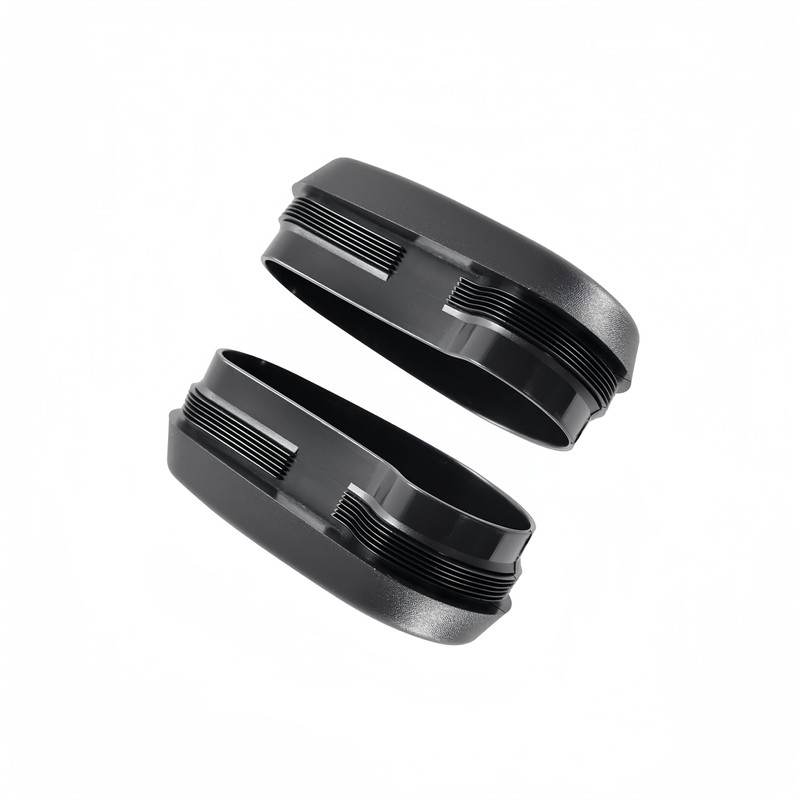 POETRYXIAO Chrome Tubular Running Board End Cap Cover for 2009-2020