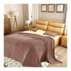 FAIRWAYUK Plain Mink Throw Blanket, Super Soft Faux Fur Fleece