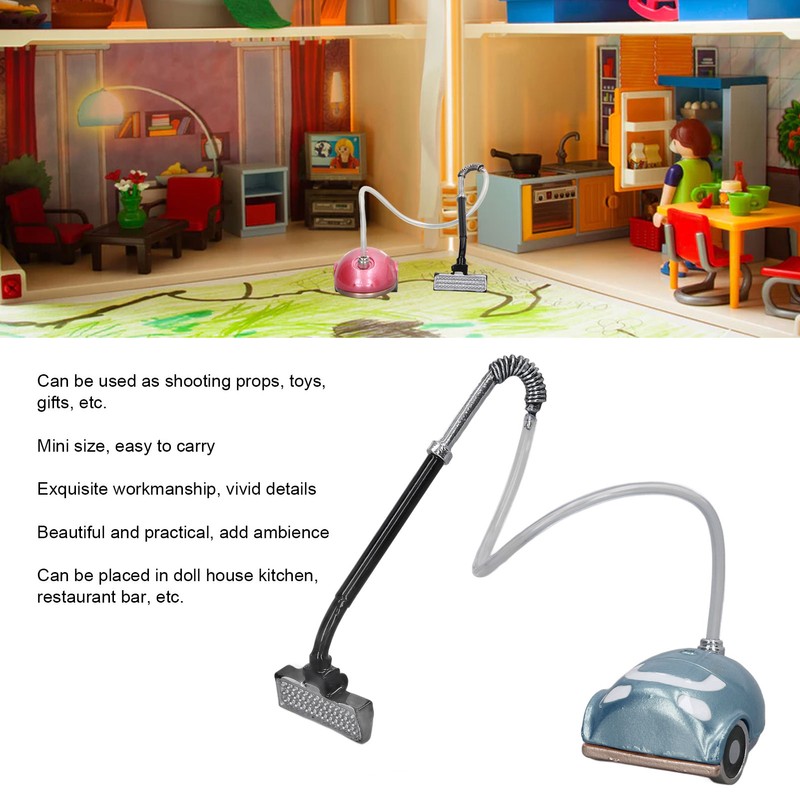 Dollhouse Vacuum Cleaner 1:12 Scale Vivid Details Add Ambience Doll