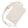 Wasenn Card Case, ID Card Holder, Pass Case with Reel,