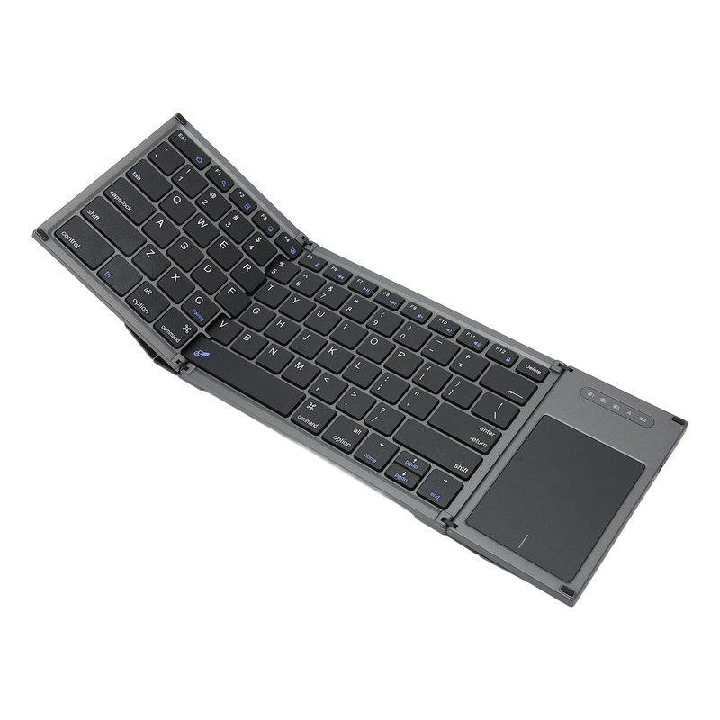 Portable Bluetooth Keyboard Foldable Multi Device Travel Keyboard with Touchpad