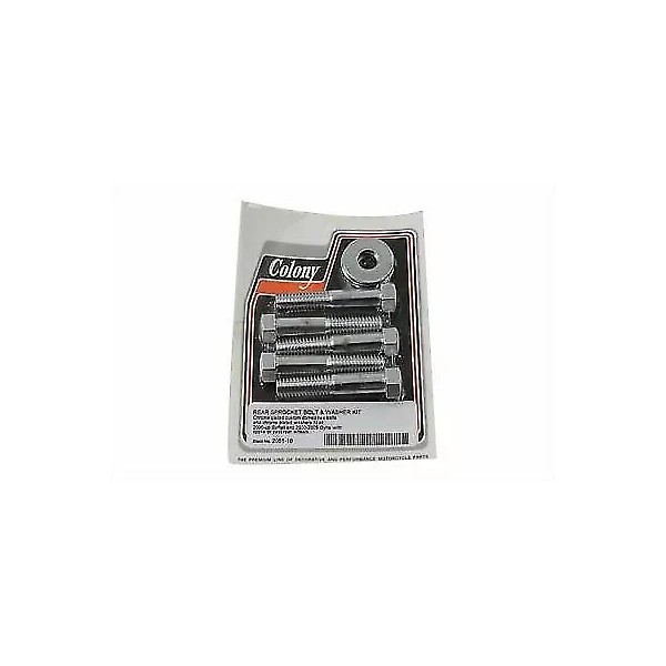 V-Twin Rear Pulley Bolt and Washer Kit Hex Style for