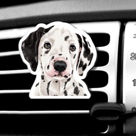WIRESTER Fresh Scented Car Air Freshener Vent Clip, Decorative Accessories, Interior Decoration for Cars - Cute Dalmatian Dog