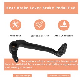 WORLDMOTOP Motorcycle Rear Brake Pedal Foot Lever Replacement for Ducati Diavel 1260 2019-2023 Diavel 1260 S 2019-2023 Brake Lever Pedal