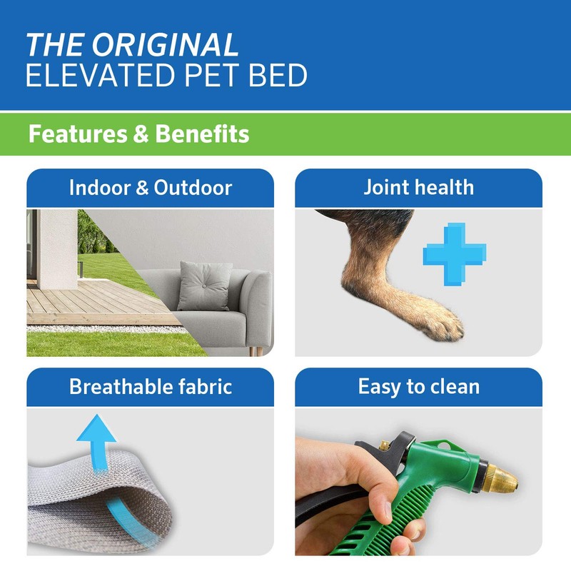 Coolaroo COOLAROO The Original Cooling Elevated Dog Bed, Indoor and