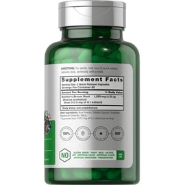 Horb?ach Horbaach Butchers Broom Capsules 1250mg | 120 Count | Non-GMO, Gluten Free | Traditional Herb Root Extract Supplement