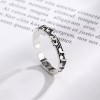 Unbranded Sheet Music Oxidized Silver Musical Notes Adjustable Open Ring