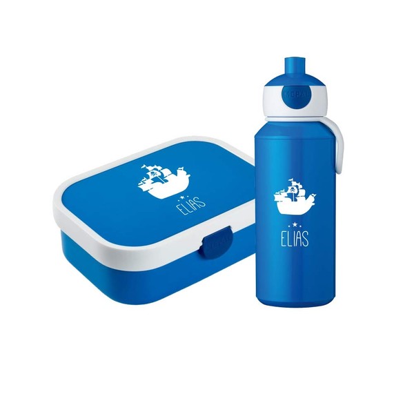 4you Design Set ✶Lunchbox & Drinking Bottle with Silhouette +