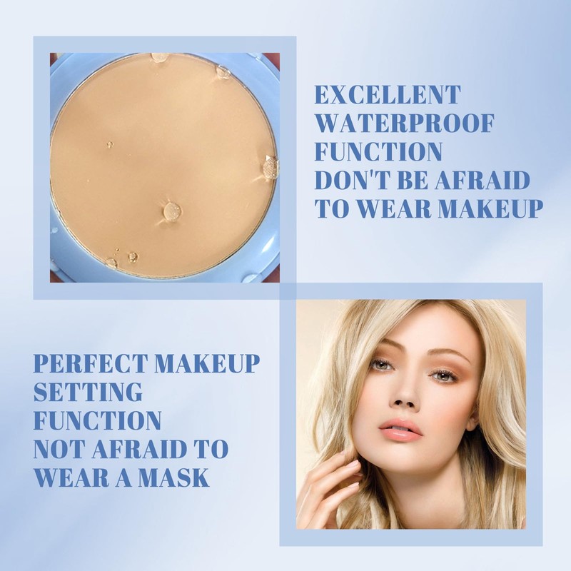 Calasic Ivry Oil Control Face Powder, Waterproof Face Powder, Matte