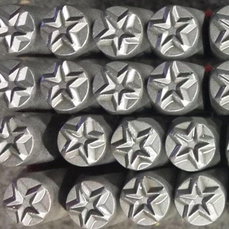 Ousidiman Set Of 3 Star Shaped Metal Punches Stamps Practical