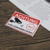 Be In Your Mind 20PCS Warning Video Surveillance Sticker 7.4