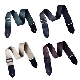 Satiskid Guitar Strap 4-Pack – Adjustable & Comfortable – For Electric, Acoustic & Bass Guitars – Stylish Multi-Color Set