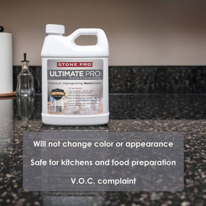 Granite Sealer KIT Ultimate Pro Sealer, Crystal Clean, Finishing Touch