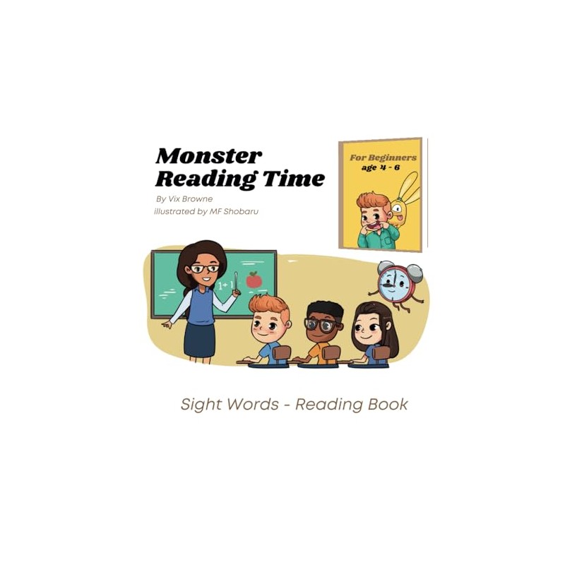 Monster Reading Time: Sight Words - Reading Book for Beginners