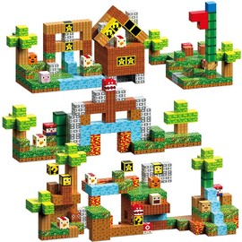 100PCS Magnetic Building Blocks with 6 Baseplate, Magnetic Blocks Cubes for Kids Ages 4-8, Stacking Magnet Blocks STEM Building Toys for Boys Girls Ages 3 4 5 6 7 8-12 Birthday Gifts