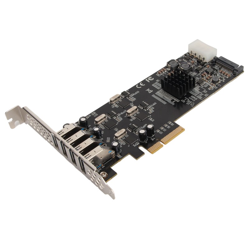 4 Port USB 3.0 PCIE Card 4 Dedicated 5Gbps Channels