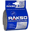 RAKSO Stainless Steel Pads Extra Fine, 2 Pads, Stainless Steel