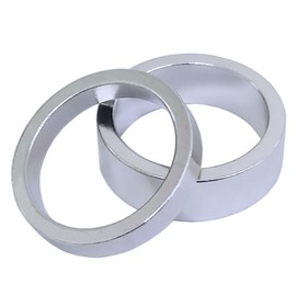 10X Bicycle Head Stem Spacer Replacement Head Tube Spacer Aluminum Alloy Headset Washer Accessories Compatible with Front Stem Fork MTB Bike BMX Mountain Bike (Silver, 1.13”)