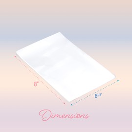 200 Pack Clear Plastic Cellophane Bags - Goodie Bags | 6X8 With 4" Twist Ties | Candy Bags | Cookie Bags | Treat Bags | Clear Gift Bags | Cellophane Treat Bags