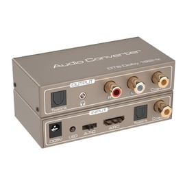 192KHz HDMI ARC Audio Extractor, Digital to Analog Audio Converter, DAC Audio Converter, Optical/SPDIF Coaxial HDMI ARC to Optical/SPDIF Coaxial Stereo L/R 3.5mm Jack for TV Soundbar Headphones